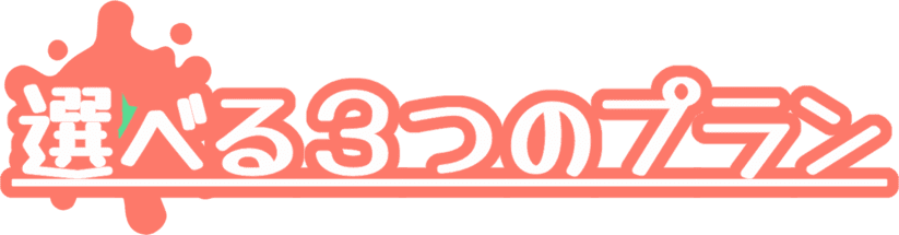 選べる3つのプラン